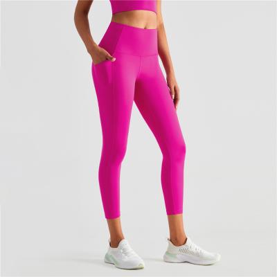 China Direct sales high European and American thin tight breathable factory waist and abdomen lift sports fitness hip pants for sale