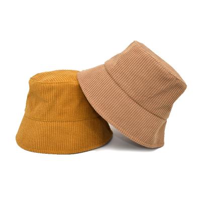 China COMMON Logo Design OEM Simple Empty Bucket Hat Custom Corduroy Bucket Hat for sale