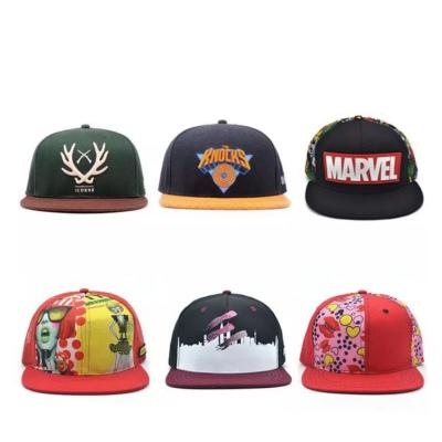 China JOINT Custom Printed Snapback 6 Edges Panel Men's Embroidery Snapback Hat for sale