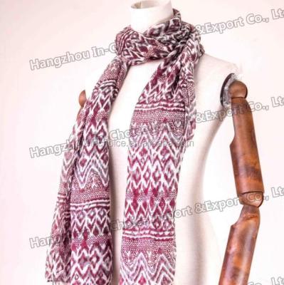 China Gift Fashion Viscous Women Printed Hijab Long Scarf for sale