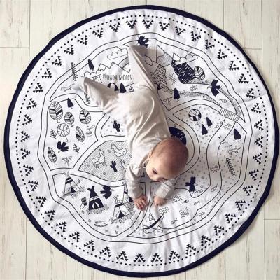 China Wholesale Eco-friendly Cartoon Printed Comfort Newborn Baby Play Mat for sale