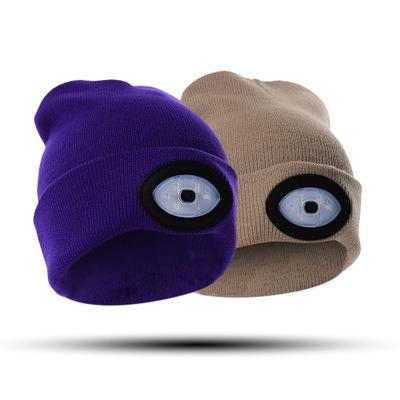 China COMMON Wholesale Funny Knitted Beanie Hat With LED Light for sale