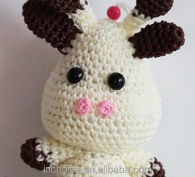 China Elegant China Cash Cow Dolls Kids Toys Handmade Crochet Custom Made for sale