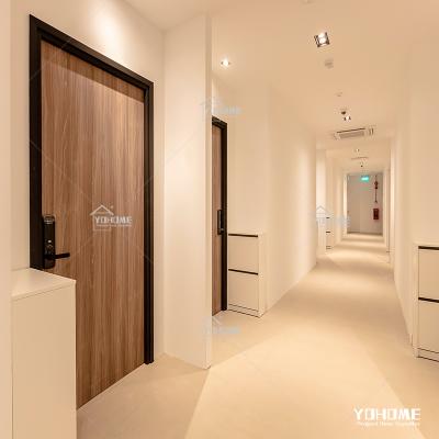 China Custom China Top Project Fire Protection Internal Rated Apartment Door Flat Interior Apartment Door for sale