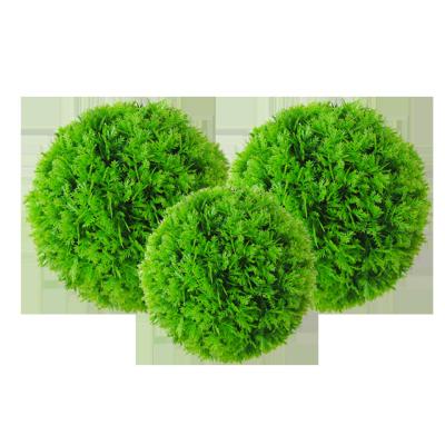 China New PE Boxwood Hedge Wholesale Plastic Ball Outdoor Plastic Grass Artificial Grass Ball for sale