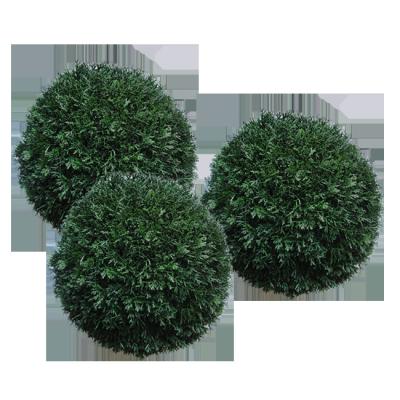 China Landscape Topiary Wholesale UV Proof Ball Outdoor Green Artificial Grass Ball for sale