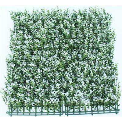 China UV Artificial Green Artificial Wall Plant Easily Collected Plastic Grass Made Plant Wall For Outdoor for sale