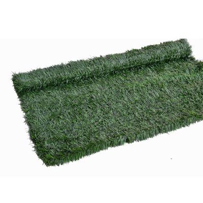 China Eco-friendly Popular Artificial Wall Decoration Roll MZ181001A Grass Leaf Artificial Grass Fence for sale