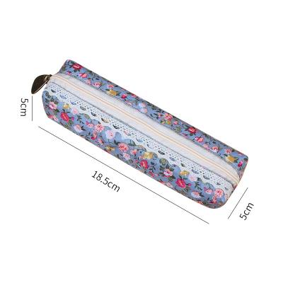 China Fashionable And Cute Portable Purple Pu School Girl Small School Pencil Case for sale