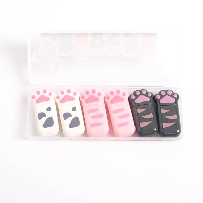 China Cute Cat Paw Creative Stationery Hot Style Patch Squishy Tape Set for sale