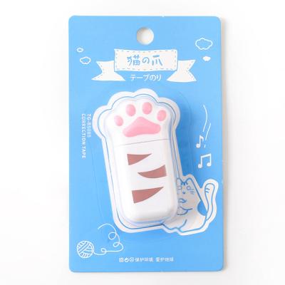 China Paw Shape China School Cute Hot Selling Stationery Small Correction Tape for sale