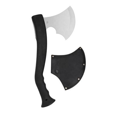 China Good quality unrated stainless steel outdoor survival ax camping hatchet with nylon sheath for sale