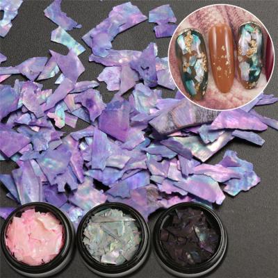 China Easy Apply Tips Shell Japanese Sea Shells Supplies For Nails Decoration Abalone Nail ArtHot Sale Products for sale