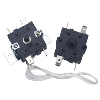 China Electrical fan heater Low Price High Quality PA66 125 TUV Plastic Motor Switch Custom 15A Rotary Switch for Lamp for sale