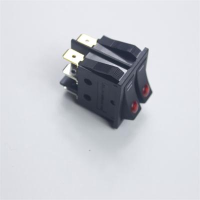 China On-of/self-locking/latching Niufulai KCD3 16A 125/250VAC Double Throw On Off Dual Light Switch Rocker Switch for sale