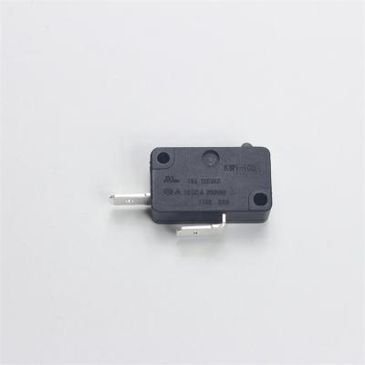 China Niufulai KW1-103 2 Terminal Black Push Buton 250VAC 16A 15A Microswitch KW1-103 for sale