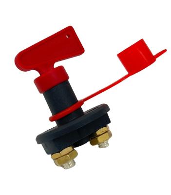 China Car 300A Battery Car Cut Out Watercraft Kill Switch Rotary Switch And Master Auto Power Disconnect 100A M10 M8 Plastic With Removable Key for sale