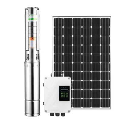 China DC submersible agriculture water pump solar borehole solar deepwell submersible pump for sale