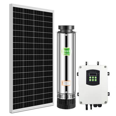 China Other High Efficiency DC Water Pump System Large Flow Solar Submersible Pump Solar Water Pump System for sale