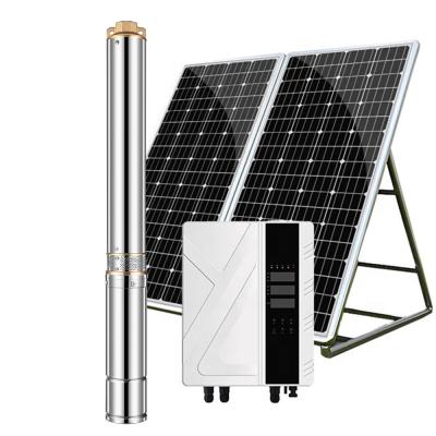 China AC and DC Solar Power 2Hp Other Deep Well Submersible Water Pump With Solar for sale