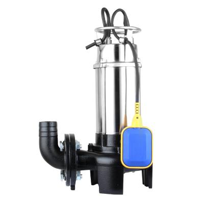 China Other Electric Motor 0.75kw Automatic Stainless Steel Submersible Cutting Off Wastewater Sewage Grinder Pump for sale