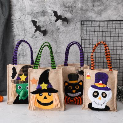 China 2023 Cute Pumpkin Indoor Candy Decoration Halloween Gift Bag For Kids Trick Or Treat Festival Gift Halloween Party Decoration Supplies for sale