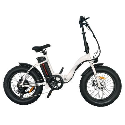 China Portable Folding Electric Bike Step By 36V 20 Inch Mini Folding Electric Mountain Bike Fat Tire E Bike Suit FOR Girl for sale