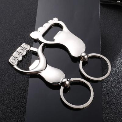 China Promotion Gift Laser Engraving Custom Creative Palm Name Rings Car Metal Bottle Opener Zinc Alloy Key Chain for sale