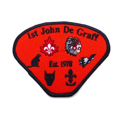 China Custom 3D Embroidered Patch, 3D Embroidery Patch With Iron On Backing for sale