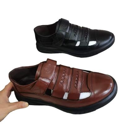 China High Quality Breathable Toe Personality Mens Summer Fashion Lightweight Leather Sandals Breathable Casual Walking Open Shoes for sale