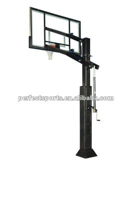 China Rocket In-ground Basketball Hoop System With Poles for sale