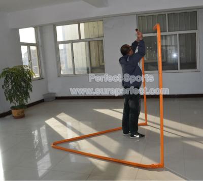 China Portable steel lacrosse goal with 1234 net for sale