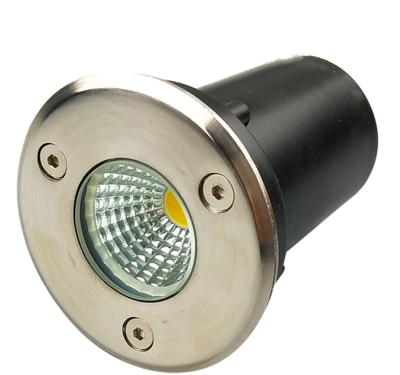 China Garden Waterproof COB 3W Underground Light Lamp Post Spot LED Outdoor Landscape Garden Ground Light for sale