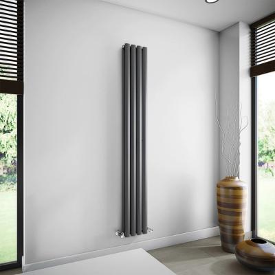 China St Lawrence Modern Steel Vertical Designer Home Heating Radiator Flat Double Panel Anthracite for sale