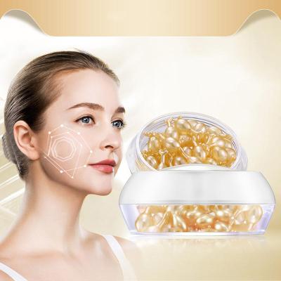 China Factory Wholesale OEM Anti Wrinkle Shrink Pore Brightening Moisturizing Fullerene Anti Aging Placenta Capsules Skin Care Facial Serum for sale