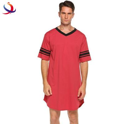 China QUICK DRY QUICK DRY Mens Nightgown Custom Cotton Nightgowns Long and Empty Nightgowns for sale