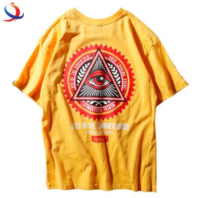 China Street anti-pilling oversized men's summer printing cotton T-shirt clothing anti-pilling style clothing for sale