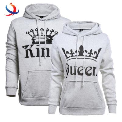 China Anti-pilling Anti-pilling 2020 New King Queen Hoodies Women Casual Sweatshirts Tracksuits Printed Sweatshirt Lovers Couples Hooded Sweatshirt Hoodie for sale