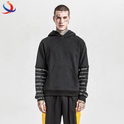 China New street style OEM sweatshirt manufacturing anti-pilling brand anti-pilling pullover sleeveless long empty hoodie fashion wholesale cotton for sale