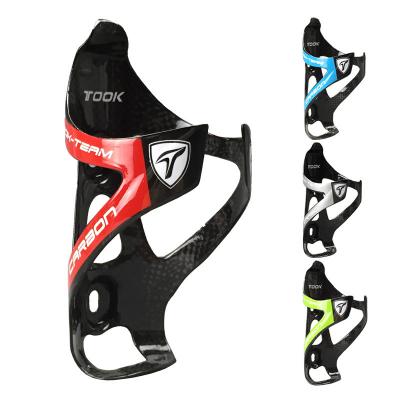 China Full Carbon Fiber Portable Mountain Bike Drink Water Bottle Cage Holder Adjustable Recycling Brackets for sale