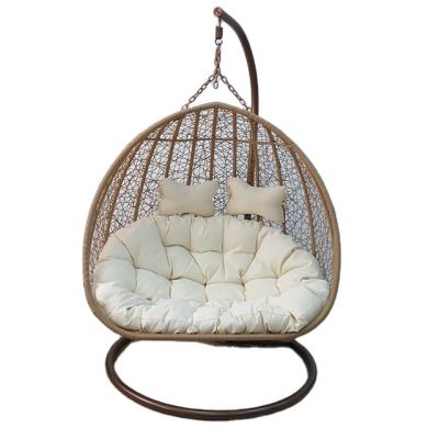 China Round Egg Chair Wicker Swing Chair Hanging Environment Rattan Swing for sale