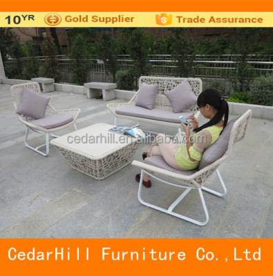 China Garden set aluminum resin rattan pe frame patio furniture outdoor garden sofa set for sale