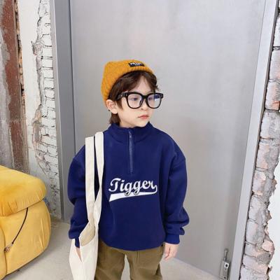 China Fashion Breathable Children Clothes Autumn Winter High Neck Thick Warm Sweater Kids Boys Sweatshirt for sale