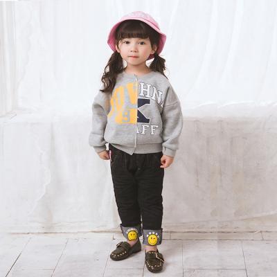 China Factory Direct Sales Custom Made Breathable Fall Basic Pull Over Kids Girls Soft Crewneck Sweatshirt for sale