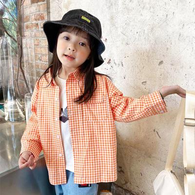 China Autumn And Spring Shirt Style New Arrivals Breathable Jacket Toddler Girls Casual Long Sleeve Plaid Shirt for sale