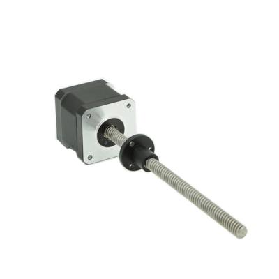 China Linear Stepper Motor Nema 17 Lead Screw With 300mm Tr8*8 Threaded Rod 42*42*40 for sale