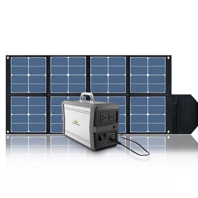 China Solar Panel Charge 100W Sungzu Folding Sunpower Cell Solar Panel Charger with 32V Output for 1000W Generator for sale