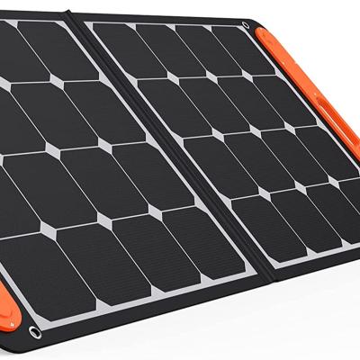 China Foldable Portable 100W Solar Panel for Explorer 240/300/500/1000/1500 Power Station, US Solar Cell Foldable Solar Charger with for sale