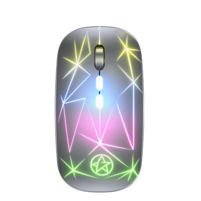 China Rechargeable Colorful Gaming Mouse 2.4Ghz Lithium Battery RGB Wireless Gaming Mouse for sale