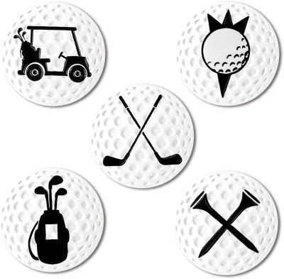 China New Custom Metal Embossed Golf Poker Chip Ball Multi Style Magnetic Marker for sale